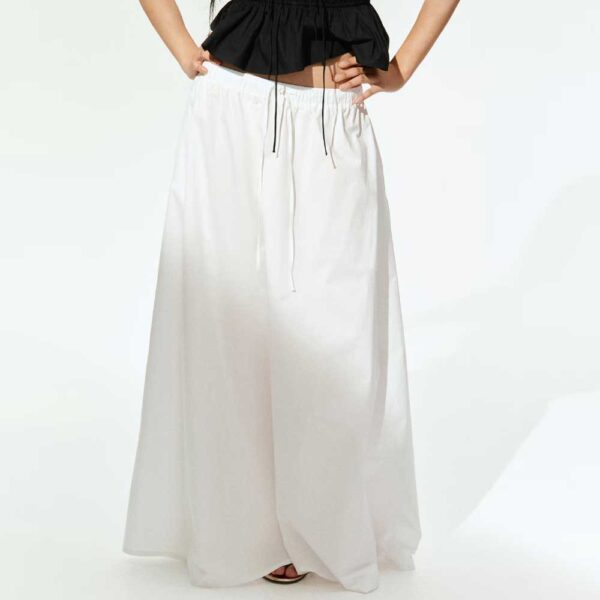 Maxi Circle Skirt White