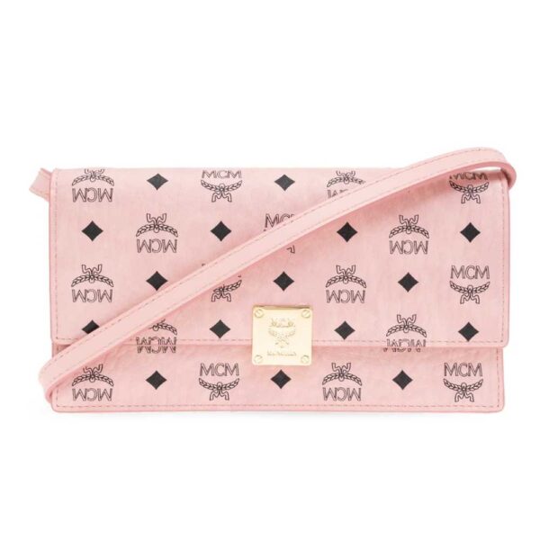 MCM Logo Printed Messenger Bag