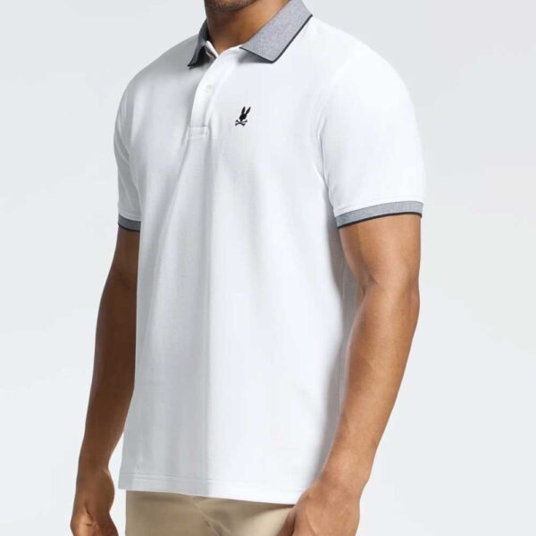 mens jonas stripe collar pique polo