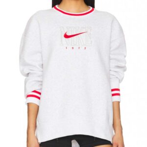 Nike Graphic Oversized Long Crew Neck Sweatshirt