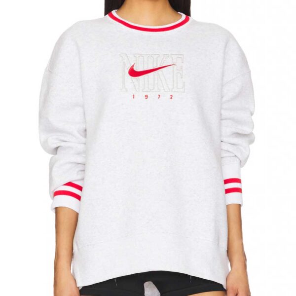 Nike Graphic Oversized Long Crew Neck Sweatshirt