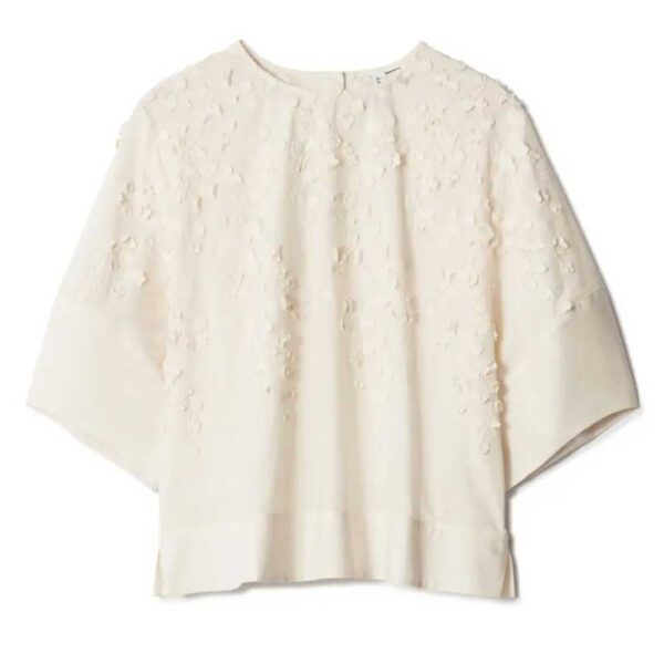 & Other Stories Floral Embroidered Top