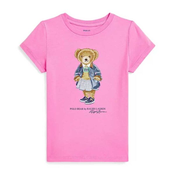 Polo Ralph Lauren Girls Polo Bear Jersey T-Shirt