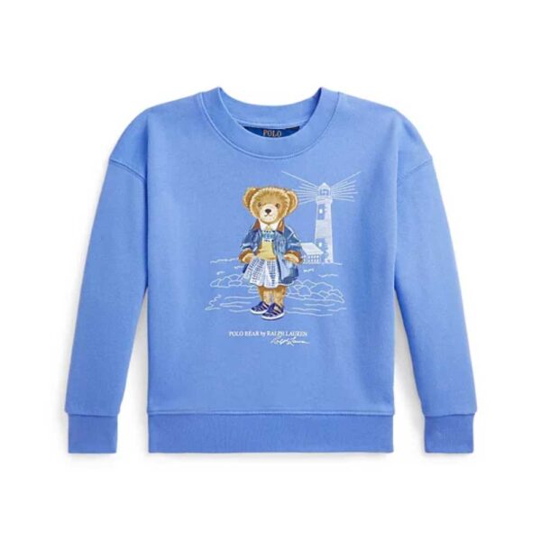 Polo Ralph Lauren Girls Polo Bear Terry Sweatshirt
