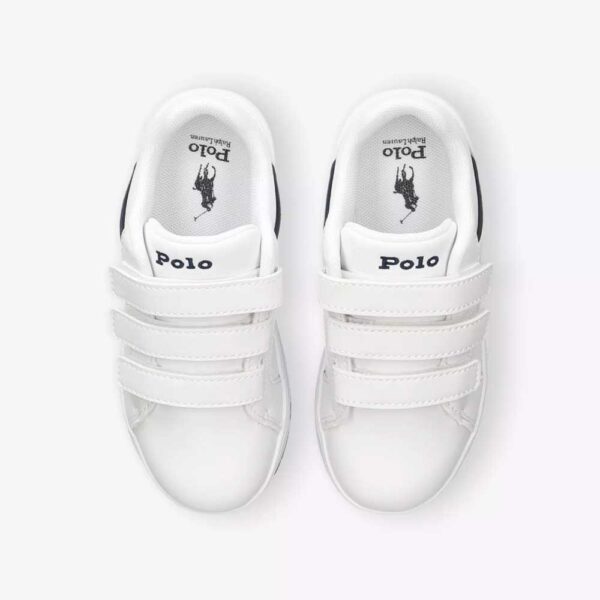 POLO RALPH LAUREN Kids' Heritage Court EZ Faux-Leather Trainers