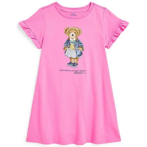Polo Ralph Lauren Toddler and Little Girls Polo Bear Jersey Dress