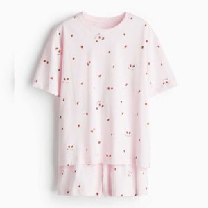 Printed Pajamas Powder pink/strawberries