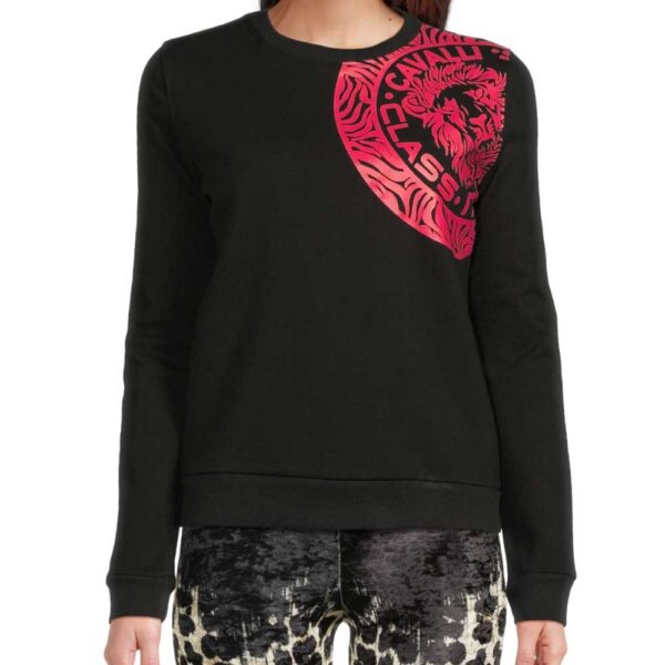 Roberto Cavalli ​Graphic Logo Cotton-Blend Sweatshirt