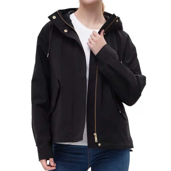 Rokka&Rolla Women's Water-Resistant Hooded Jacket