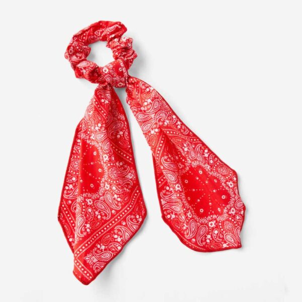 Scout Scarf Scrunchie varsity red/bandana paisley
