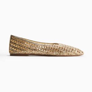 Straw Flats Gold-colored