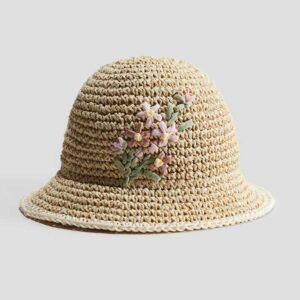 Sun Hat Beige/flowers