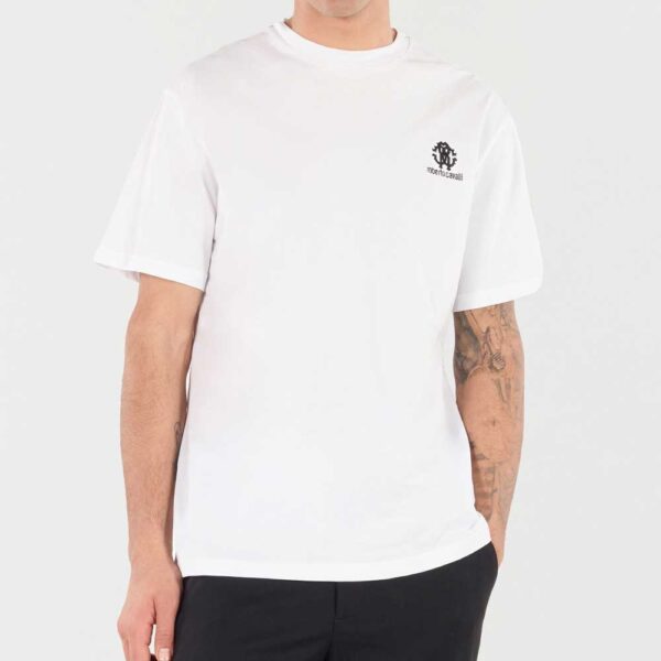 T-Shirt With RC Monogram And Logo Embroidery