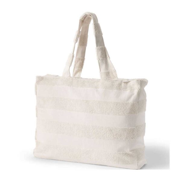 Terry Beach Tote Soft Sand Stripe