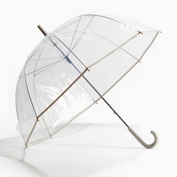 Transparent Umbrella Transparent/taupe