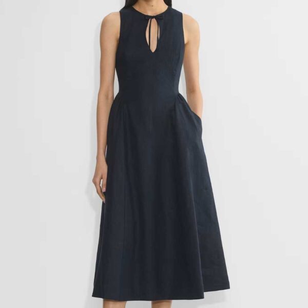 Wilfred Countess Linen Dress dark night navy