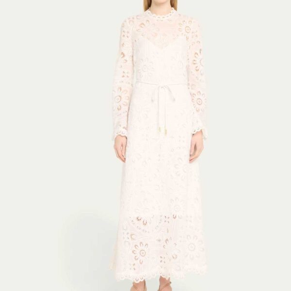 Zimmermann Ottie Embroidered Long Dress
