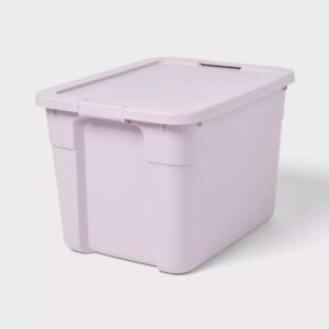 20gal Latching Storage Tote Lavender Splash - Brightroom™