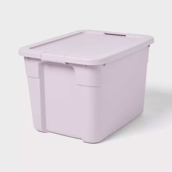 20gal Latching Storage Tote Lavender Splash - Brightroom™
