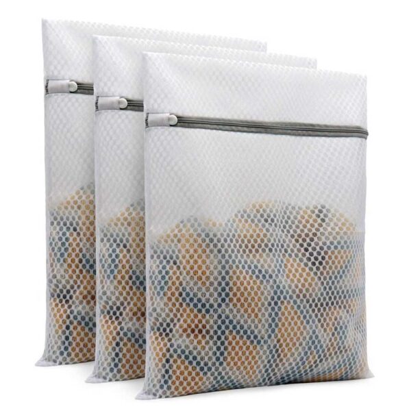 3Pcs Durable Honeycomb Mesh Laundry Bags