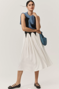 Siempre Michelle Sleeveless Colorblock Midi Dress