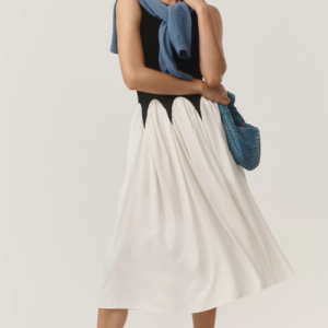 Siempre Michelle Sleeveless Colorblock Midi Dress