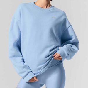 Accolade Crew Neck Pullover Seashell Blue