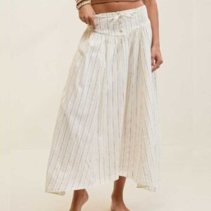 Aerie Corset Maxi Skirt Soft Muslin