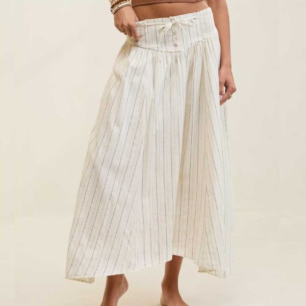 Aerie Corset Maxi Skirt Soft Muslin