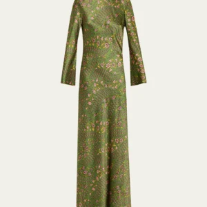 Veronica Beard Gemma Floral Long-Sleeve Maxi Dress