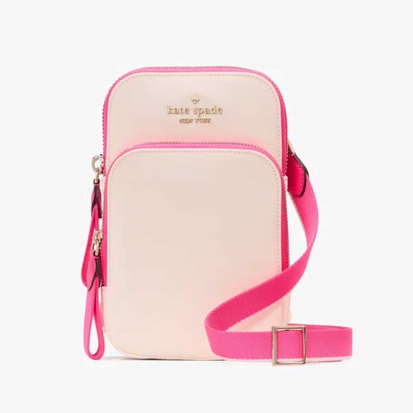 Chelsea Nylon Phone Crossbody Blush Cloud Multi