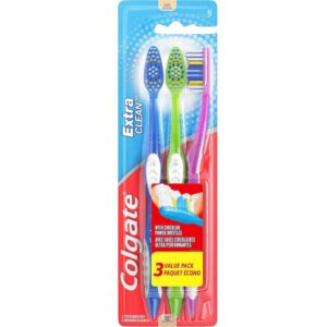 Colgate Extra Clean Toothbrush, Soft Toothbrush for Adults
