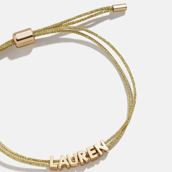 Custom Cord Bracelet Gold