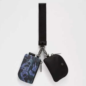 Dual Pouch Wristlet Flower Meld Mini Multi/Gunmetal