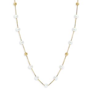 Effy 14K Yellow Gold & Freshwater Pearl Necklace
