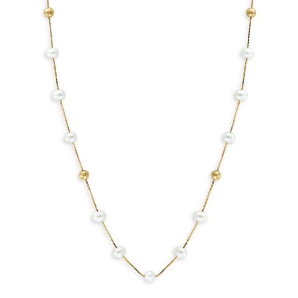 Effy 14K Yellow Gold & Freshwater Pearl Necklace