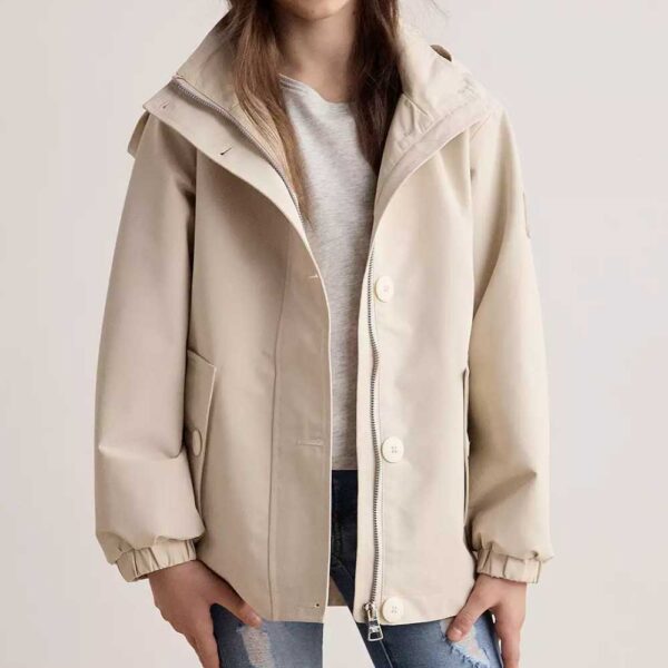 Girls 7-16 madden girl Twill Hooded Jacket