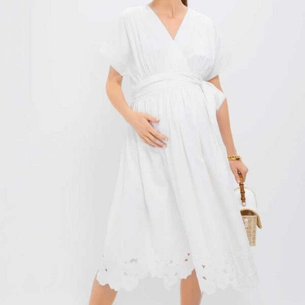 HATCH White Carolina Dress White