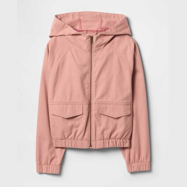 Kids Cropped Parka antique pink
