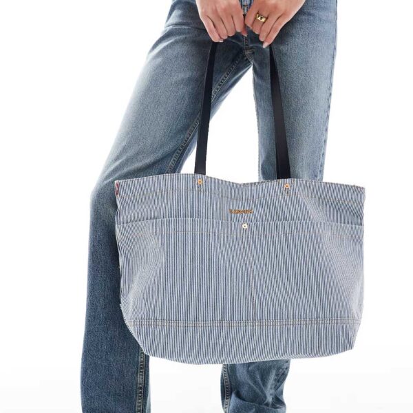 Levi's Heritage tote bag with logo in light blue denim
