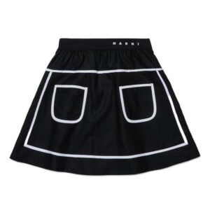Marni Kids Logo Waistband Skirt