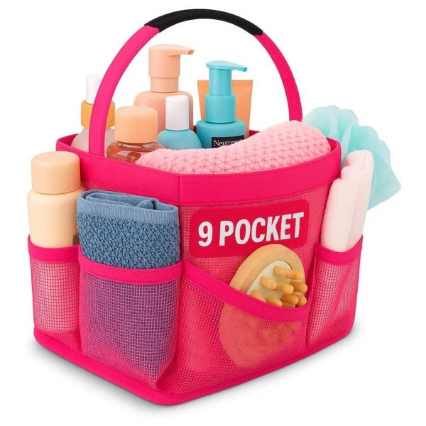 Masirs Mesh Shower Caddy Bag - (9 Pocket)