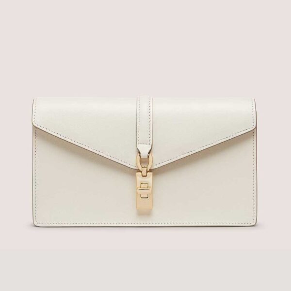 MILAN LOVELETTER CLUTCH Smooth Leather/Oat