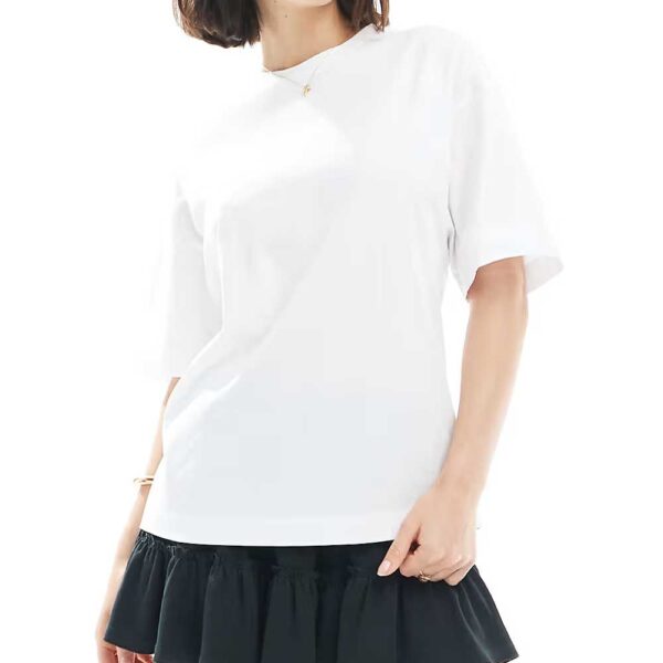 Miss Selfridge tie back tee in white