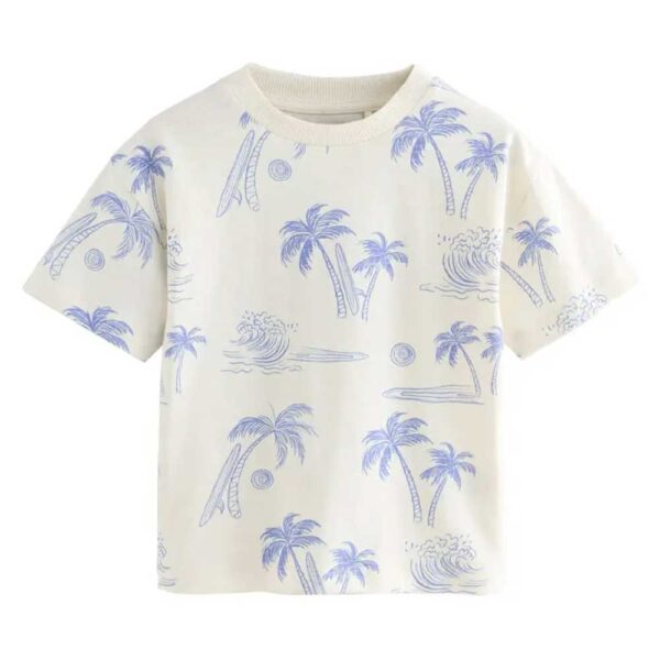 NEXT Kids' Palm Print Cotton T-Shirt