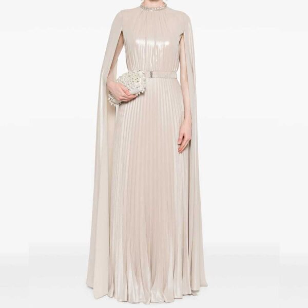 NISSA cape-design maxi dress