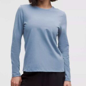 Organic Cotton Crewneck Long-Sleeve Shirt