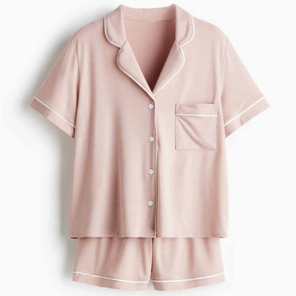 Pajama Shirt and Shorts Powder pink