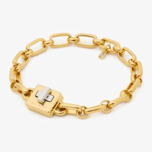 Phoebe Turnlock Bracelet Gold/Silver