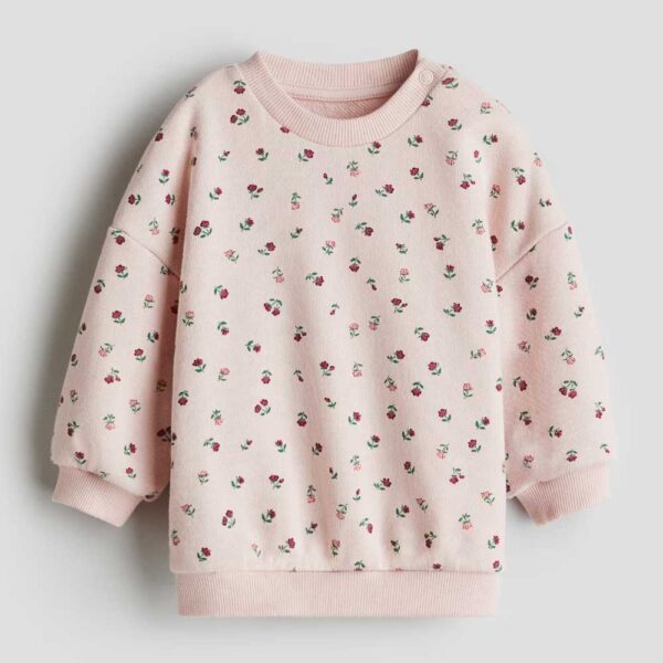 Printed Sweatshirt Light pink/floral